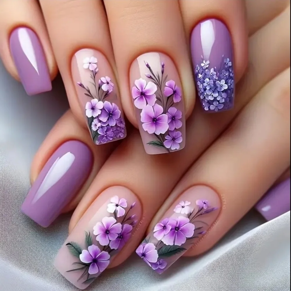 24 Pieces Fake Press On Nails